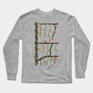 Trunks, branches, leaves and flowers Long Sleeve T-Shirt